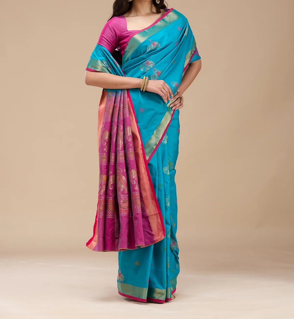 Blue Paithani Silk Saree